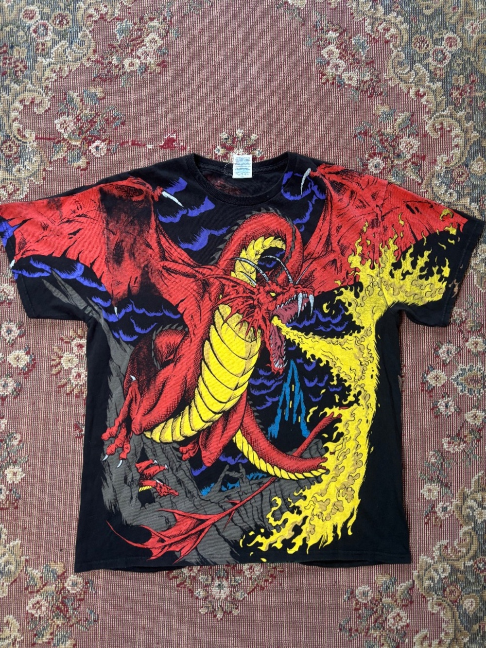 Dragon Knight T-Shirt All Over Print Fantasy